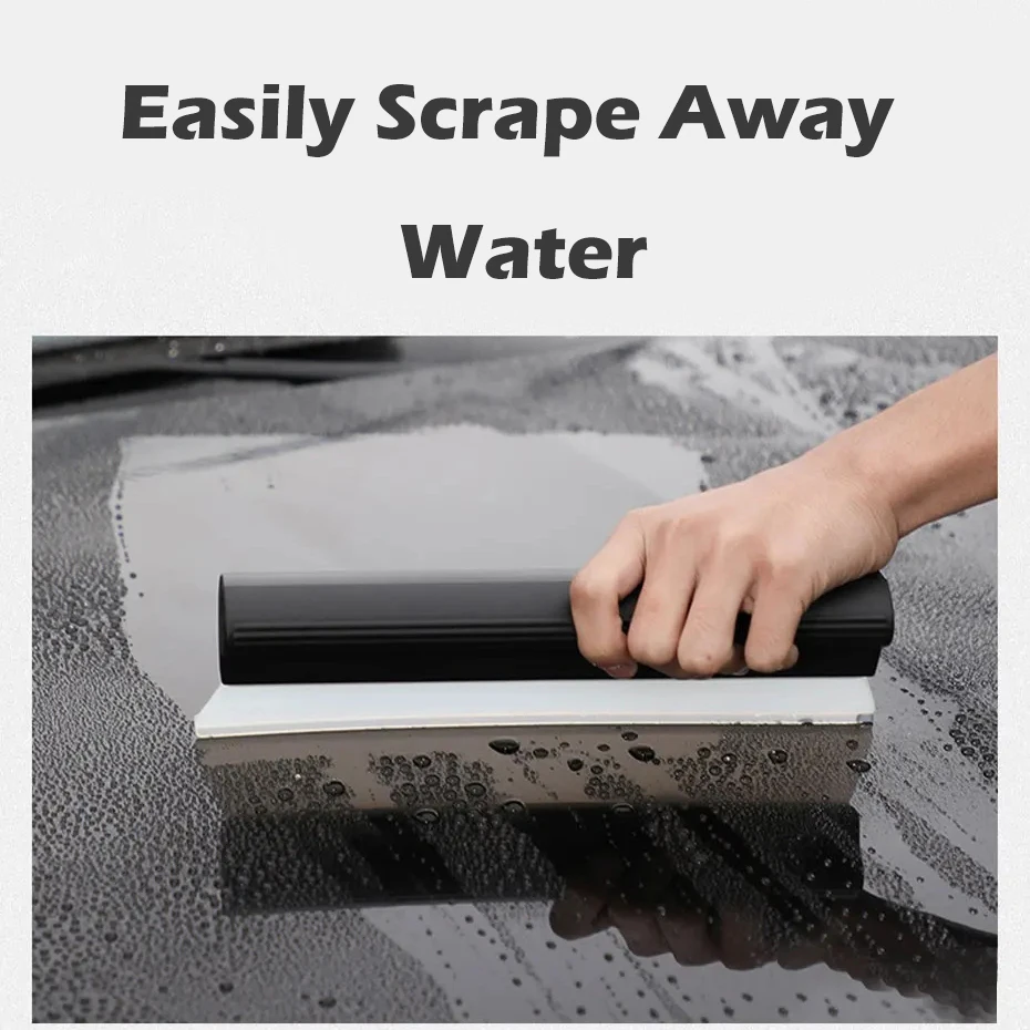 Flexible Soft Silicone Handy Squeegee Car Non-Scratch Water Wiper Clean Scraper Automobile Anow Ahoveling Tools