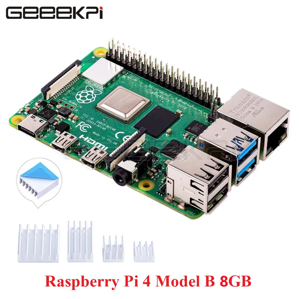 New Arrival Raspberry Pi 4 Model B 2/4/8 GB Version RAM Quad Core Cortex-A72 (ARM v8) 64-Bit SoC @ 1.5GHz