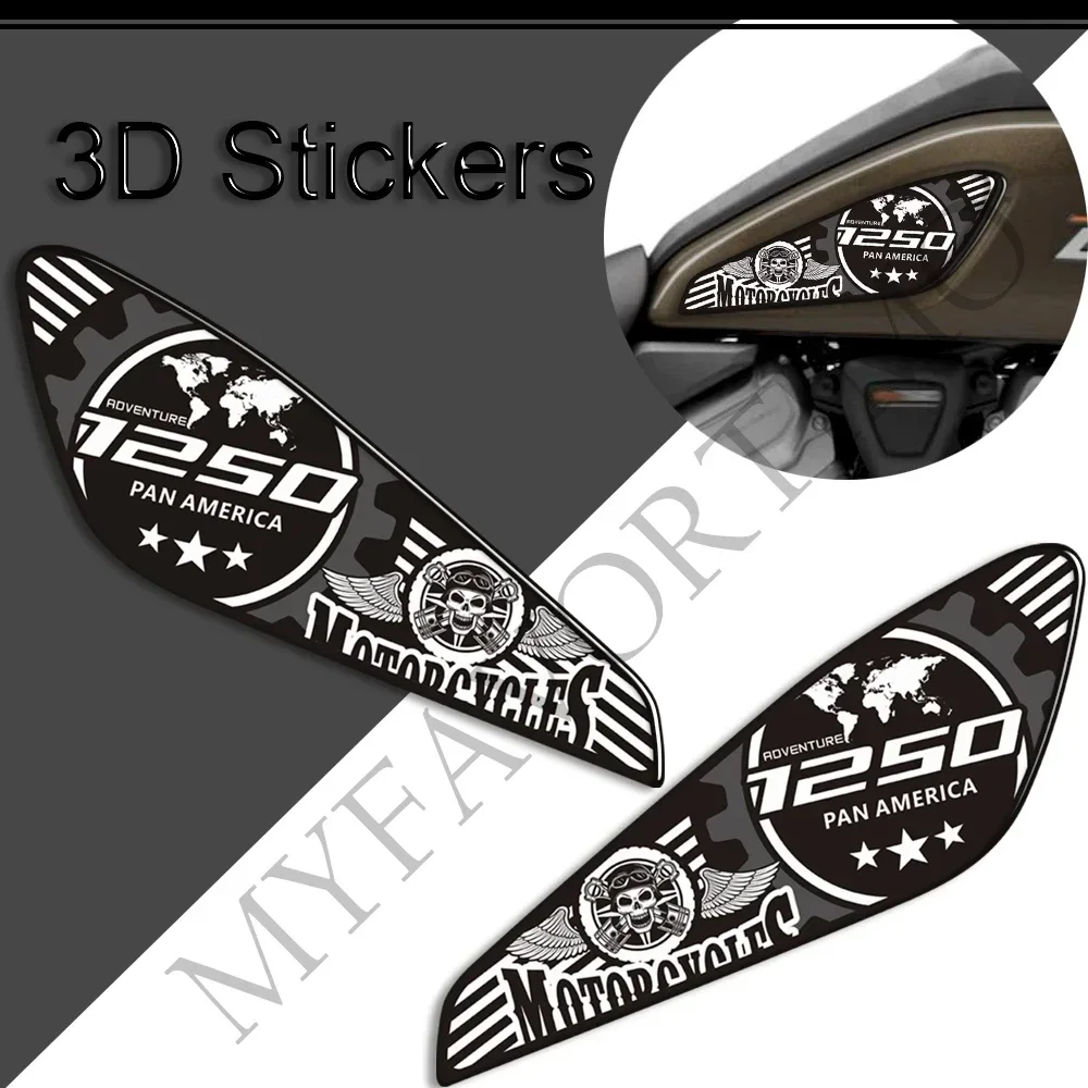 For HARLEY Pan America 1250 Motorcycle sticker Kit Tank Pad TankPad Protection Stickers Decals Gas Fuel Oil Knee  2020- 2022