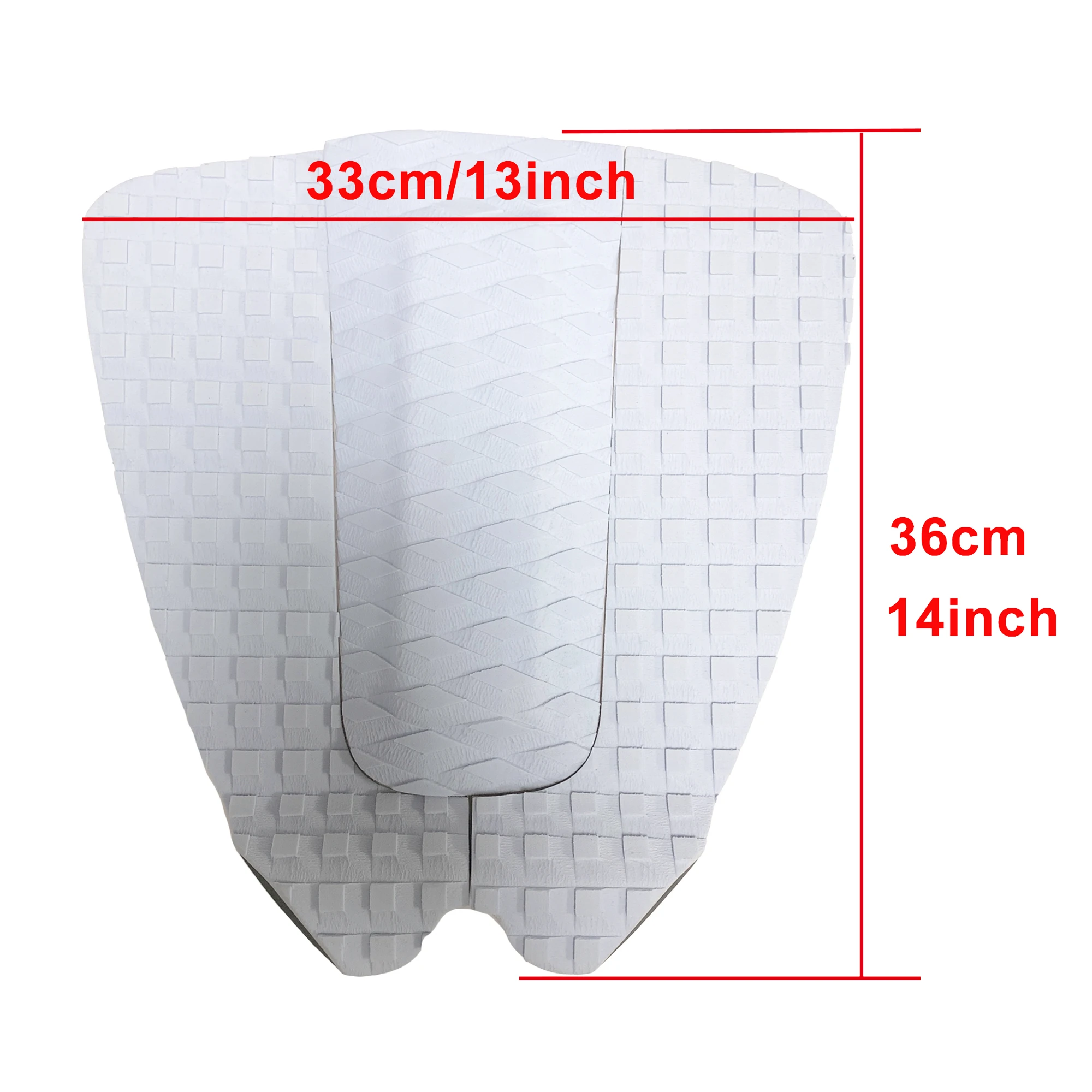 White Surfboard Deck Pads EVA Traction Pads Skimboard Tail Pad Front Arch Bar Stomp Pad Grip Anti-Slip with 3M Adhesive