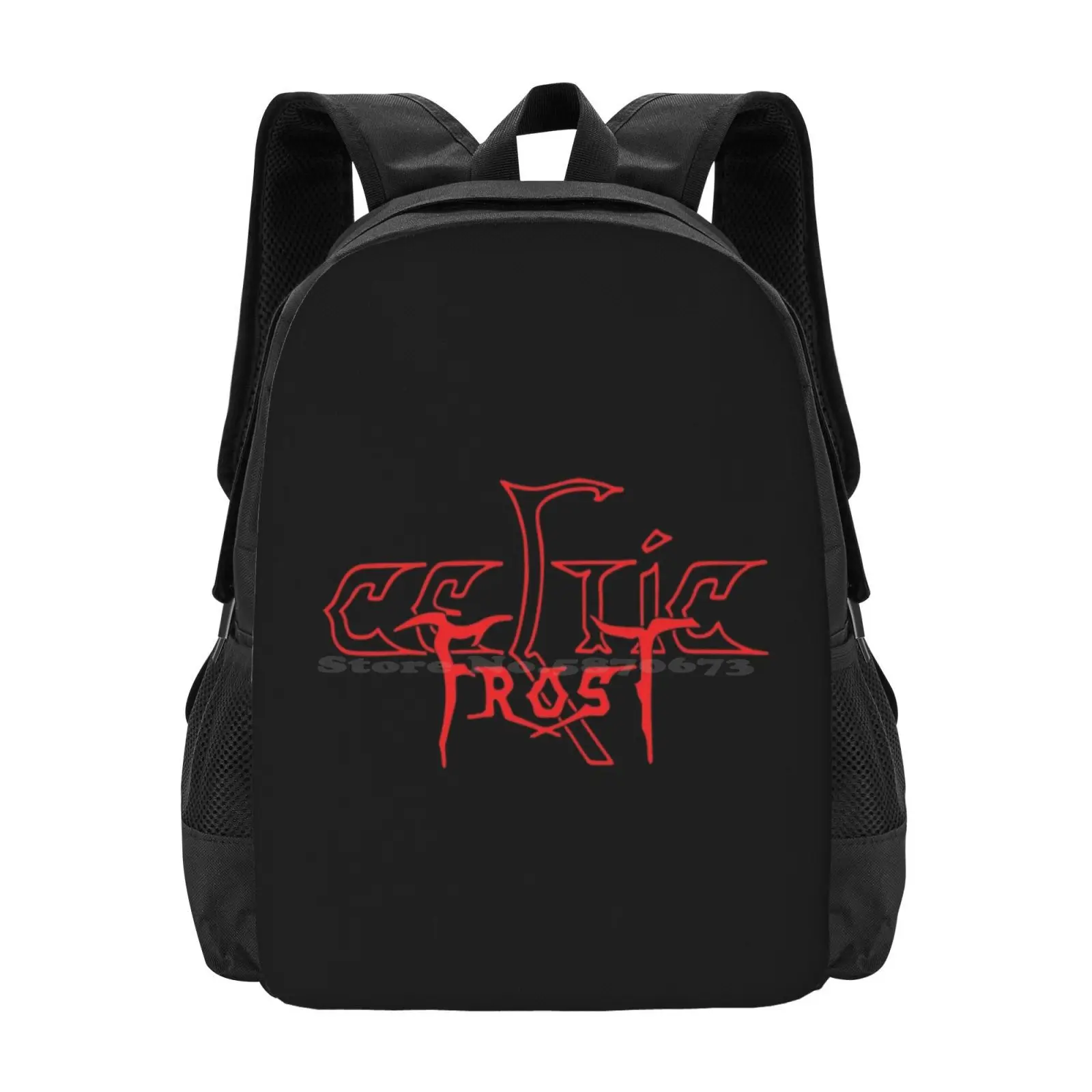 

Frost Pattern Design Laptop Travel School Bags Metal Band Black Metal Extreme Metal Possessed Bathory