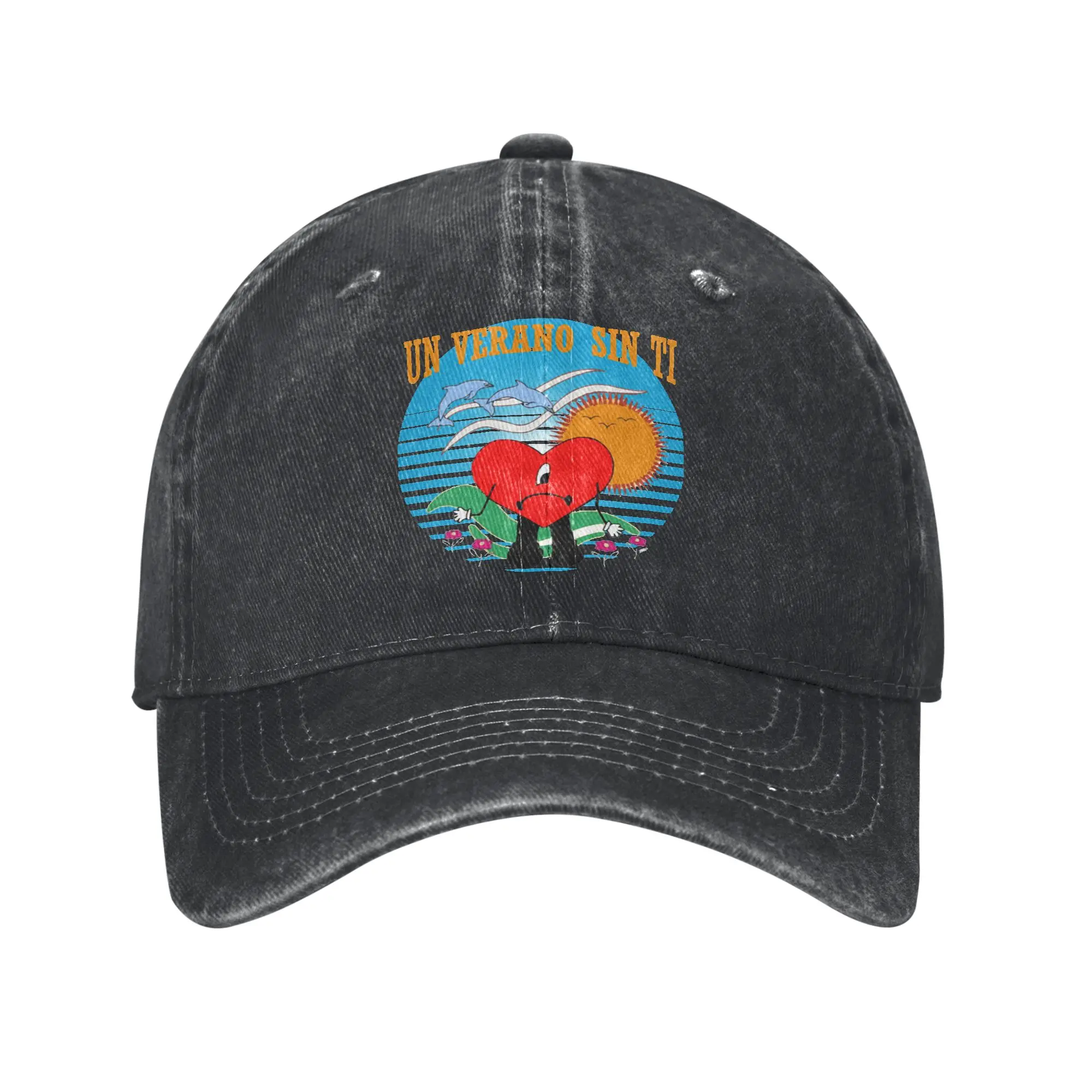 Bad Baseball Cap Vintage Distressed Washed Bunny Snapback Hat Unisex Outdoor All Seasons Travel Unstructured Soft Caps Hat