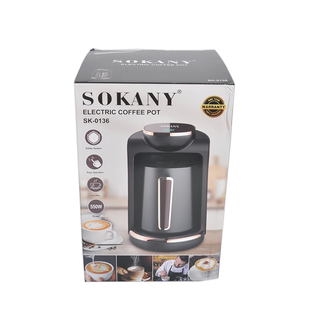 Household Automatic Turkish Coffee Machine Cordless Electric Pot AC 111V~240V 550W Portable Travel Coffee Maker