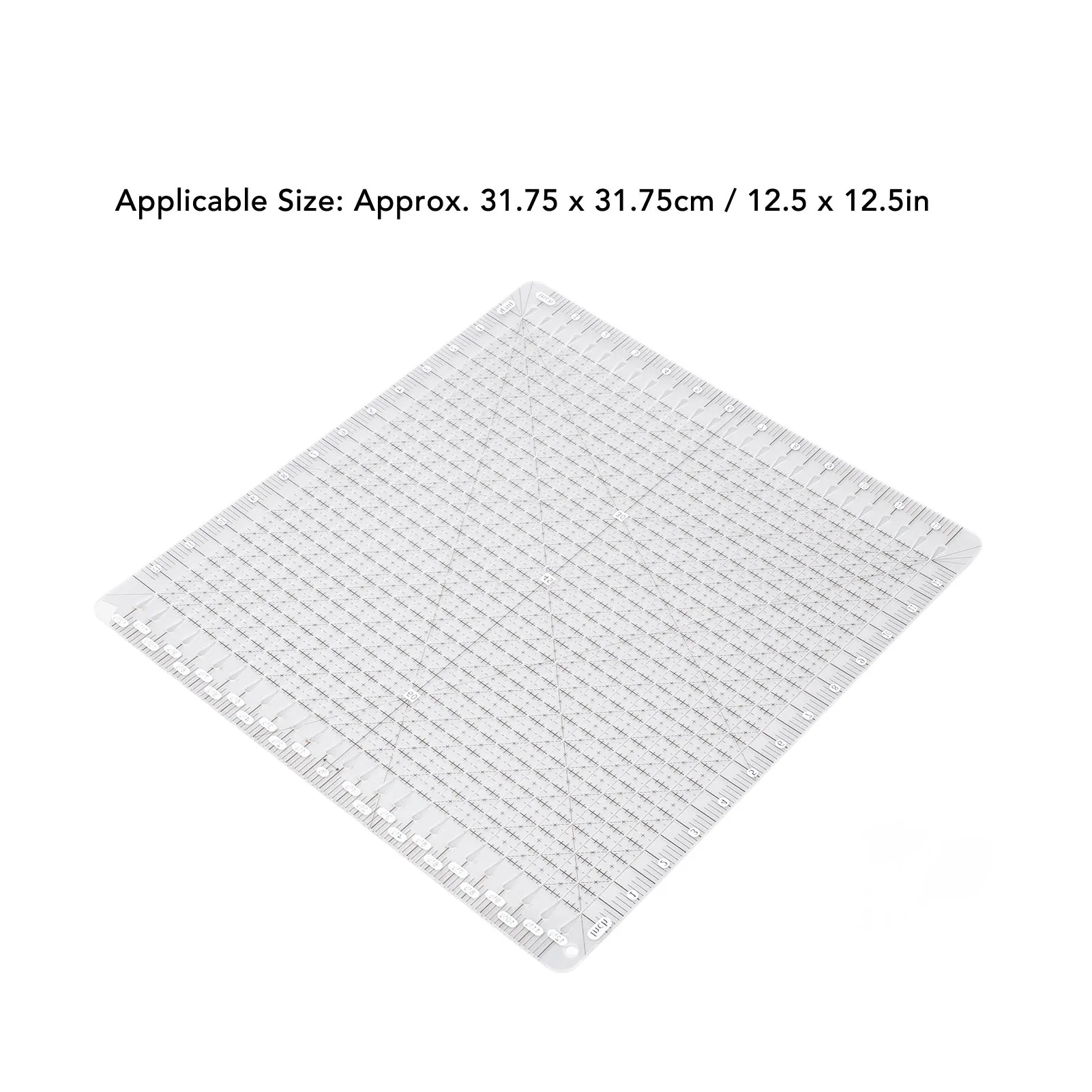 

Quilting Template Ruler Multi Angle Alignment Sewing Quilt Strip Ruler Sufficient Cutting Area High Transparency for Handcraft