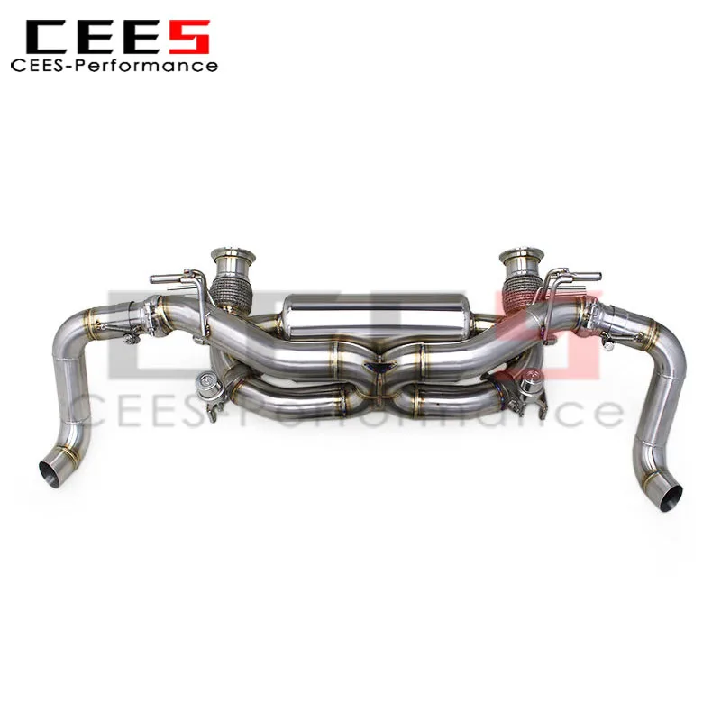 CEES 3inch Valved Catback Muffler Exhaust for Audi R8 V10 5.2L 2020-2024 High Performance Valvetronic Exhaust Catback System