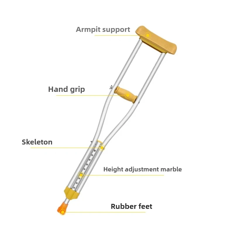 Béquilles Aisselles Spéciales pour Enfants, Béquilles Médicales, Béquilles Réglables, Canes, Fracture, Béquilles Médicales, Légères