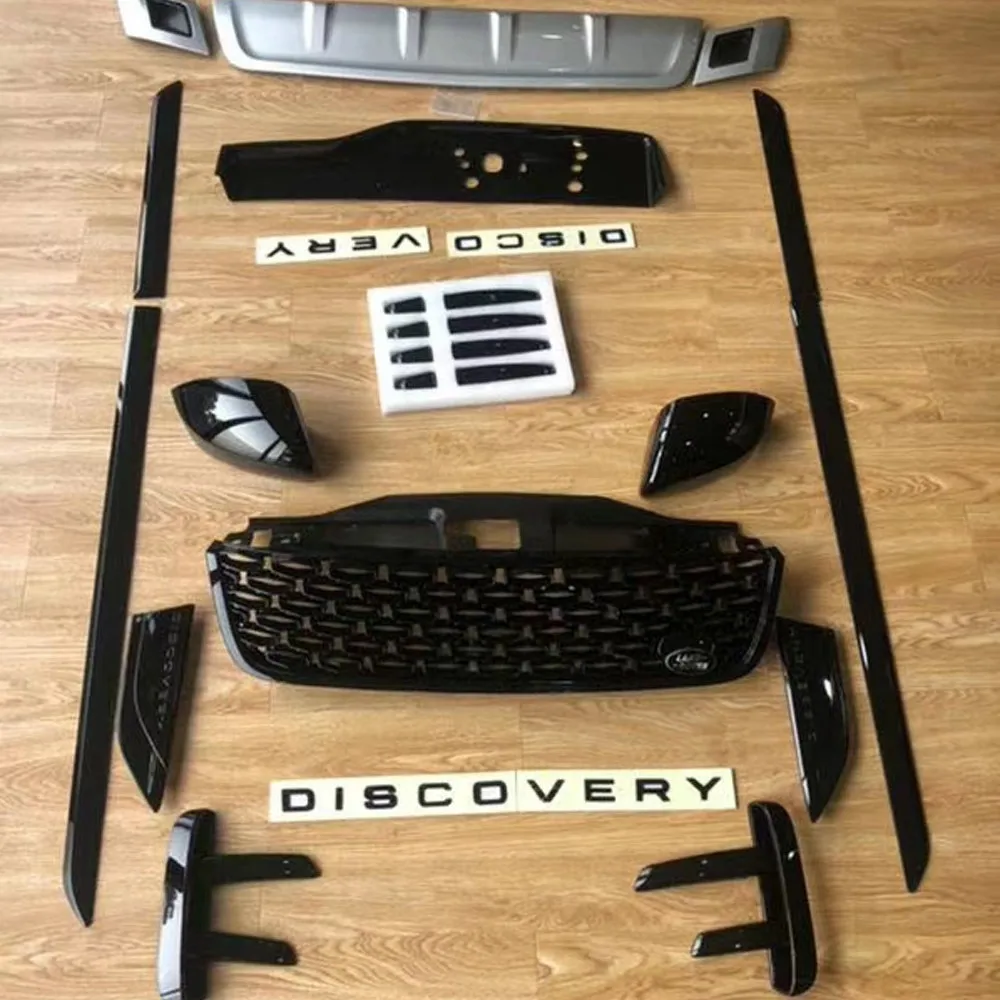 مناسبة لـ Discovery 5 Obsidian Exterior Kit 2017-2021 موديل 5 زخرفة لوحة باب مصبغة معدلة، غطاء مرآة الرؤية الخلفية #5