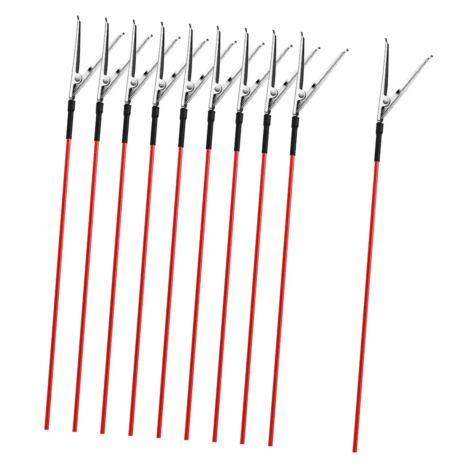 10Pcs Crocodile Clip Sticks Model Painting Clips Easy Handling Adjustable Hobby Tool