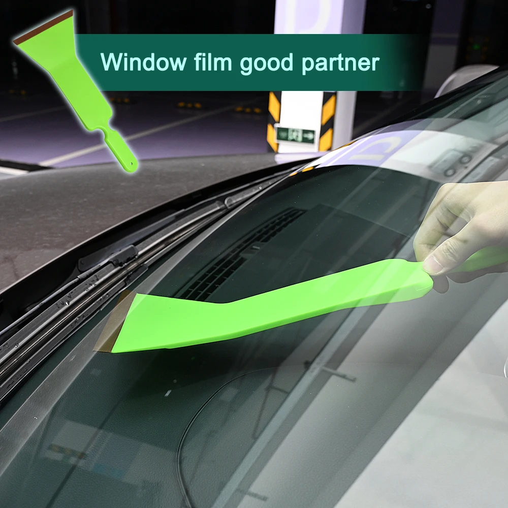 EHDIS Car Front Rear Windshield Squeegee Vinyl Tool Auto Wrap Window Film Tinting Scraper Long Handle Bulldozer Glass Cleaning