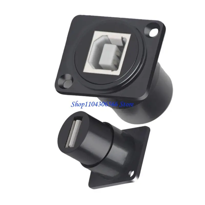02DD Female USB A to Female USB B Adapters Socket Easy Installation for Connecting Printers Scanners Storage USB 2.0 480Mbps