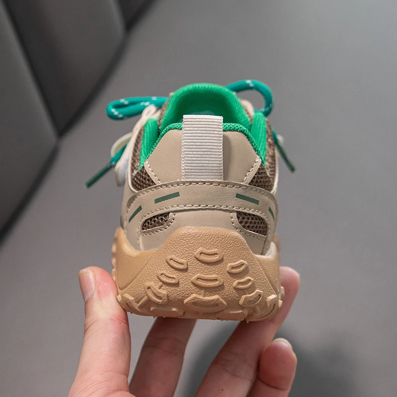 أحذية رياضية للأطفال لخريف 2025 أحذية للأب بنمط جديد ، أحذية كاجوال شبكية كبيرة للأطفال ، أحذية جري للفتيات #4