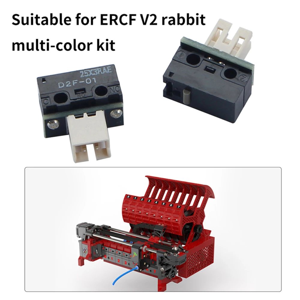 

For ERCF' V2 Rabbit Multi-color D2F-01 Limit Switch PH2.0 Interface Micro-switch for DIY 3D Printers Accessories