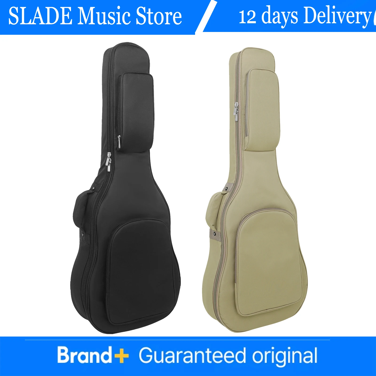 

Водонепроницаемый чехол для гитары SLADE 40/41 дюймов из ткани Оксфорд с двойными лямками, утолщенный, ударопрочный, с подкладкой, в виде рюкзака