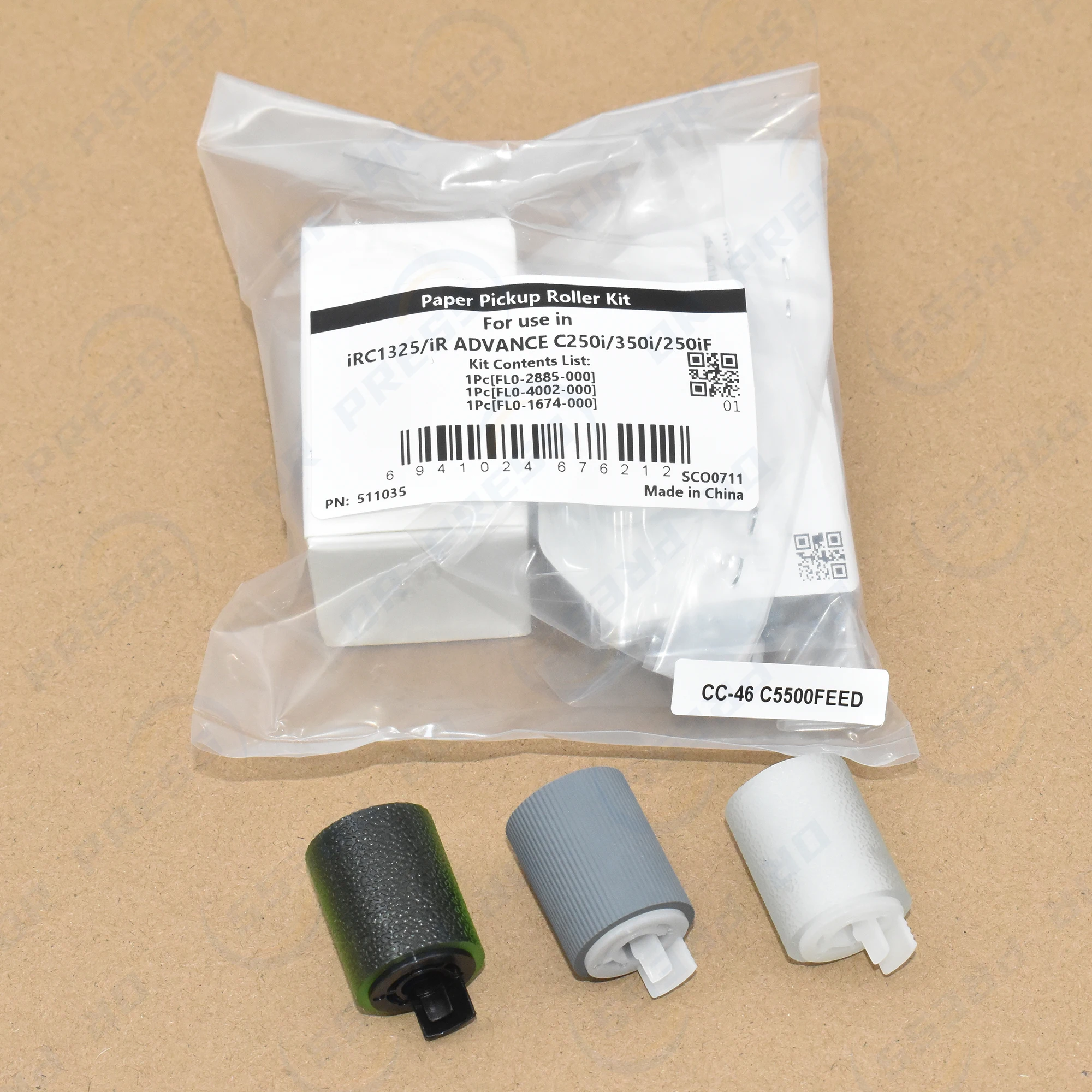 FL0-2885 FL0-4002 FL0-1674 for CET Paper Pickup Roller Kit for Canon iR C1325 C1335 C3020 C3025 C3025i
