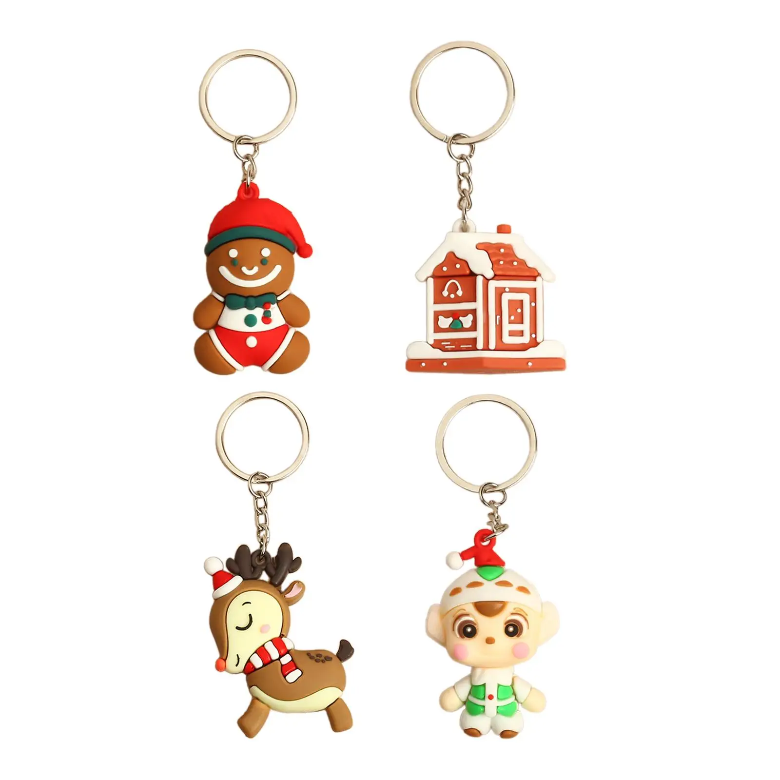 Christmas Keychain Ornament Figure Pendant Party Favor Christmas Gift Wallet Decoration Xmas Key Chain Keyring Xmas Festival image 2