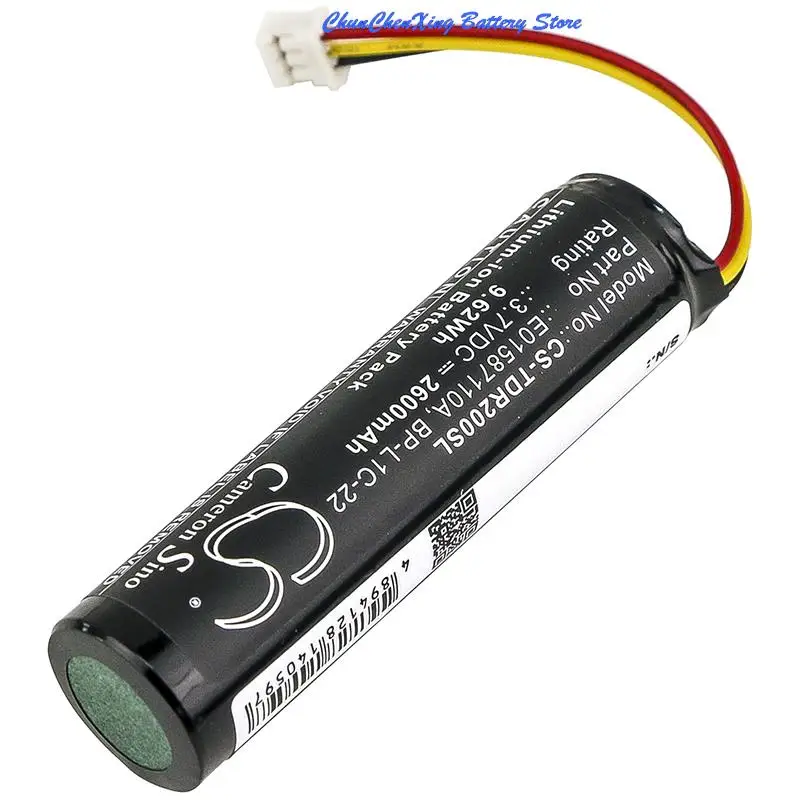 2600mAh Battery for Tascam MP-GT1