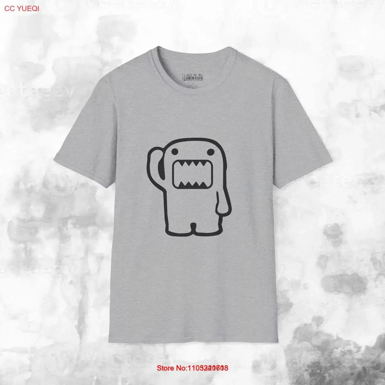 Domo T Shirt Unique Skater Style Y2K Softstyle vintage Washed streetwear fashion Soft Comfortable graphic homme Breathable
