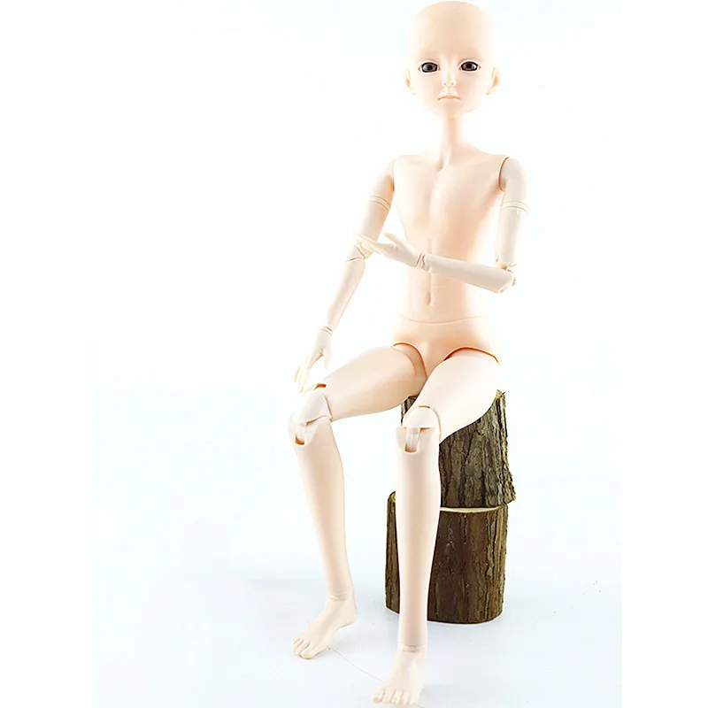 

New 60cm 1/3 22 Movable Joints Men Bjd Dolls Toy 4D Eyes DIY Makeup Male Naked Nude Boy BJD Doll Toy For Kids Gift