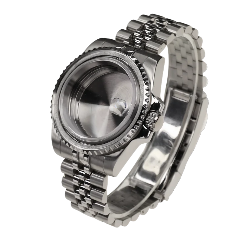 High Quality 40mm Watch Case Diving Waterproof With Sapphire Crystal And Strap For Nh35 Nh36 Mechanical Movement Skx007 Mods