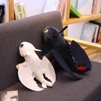 Giant Plushies Dragon Toys Kawaii White Black Dinosaurs Animal Stuffed Plush Toys In Stock Plush Kid Birthday Gifts for Kids