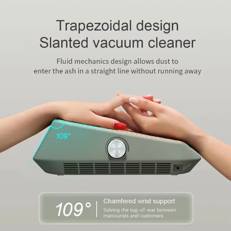 Grande aspirapolvere silenzioso per unghie Rimozione efficiente della polvere con filtro lucidante per uso in salone