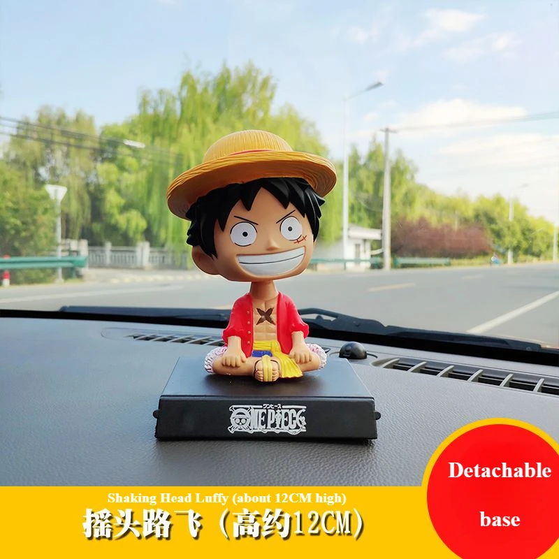 Cartoon Anime One Piece Cute Luffy Chopper Zoro Nami Car Desktop Decoration Creative Internet Celebrity Doll Car Decoration