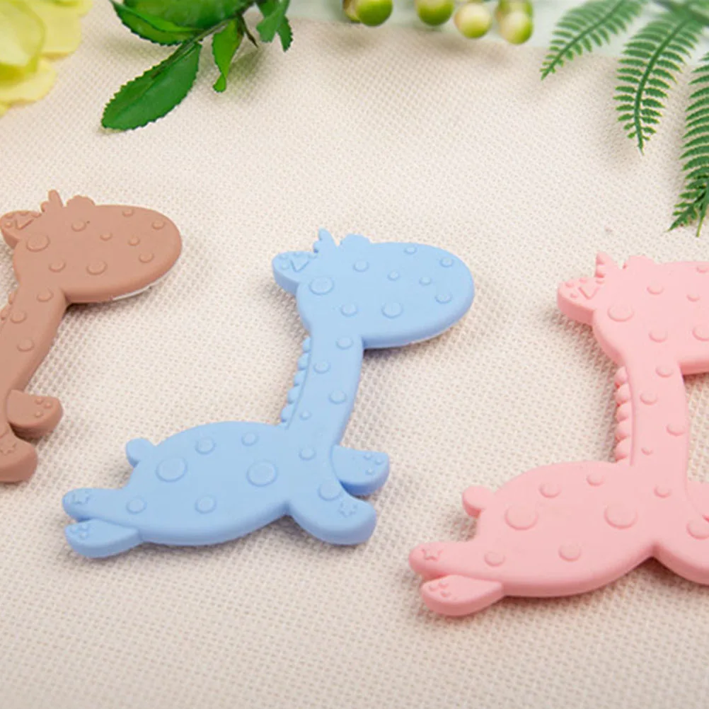 

Blue Baby Infant Teething Toy Toddler Giraffe Teether Toys Teeth Kids Chew Toys for Boys Girls Babies