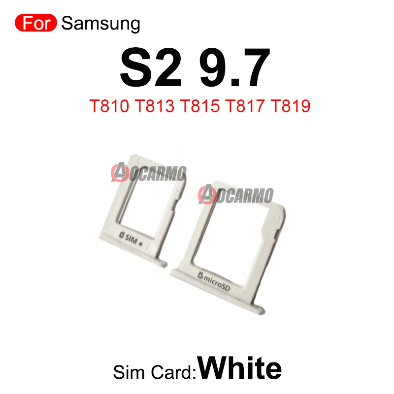 Voor Samsung Galaxy Tab S2 9.7 Tab T815 T810 T813 T817 T819 Sim Tray Microsd Sim Card Slot Vervangende Onderdelen