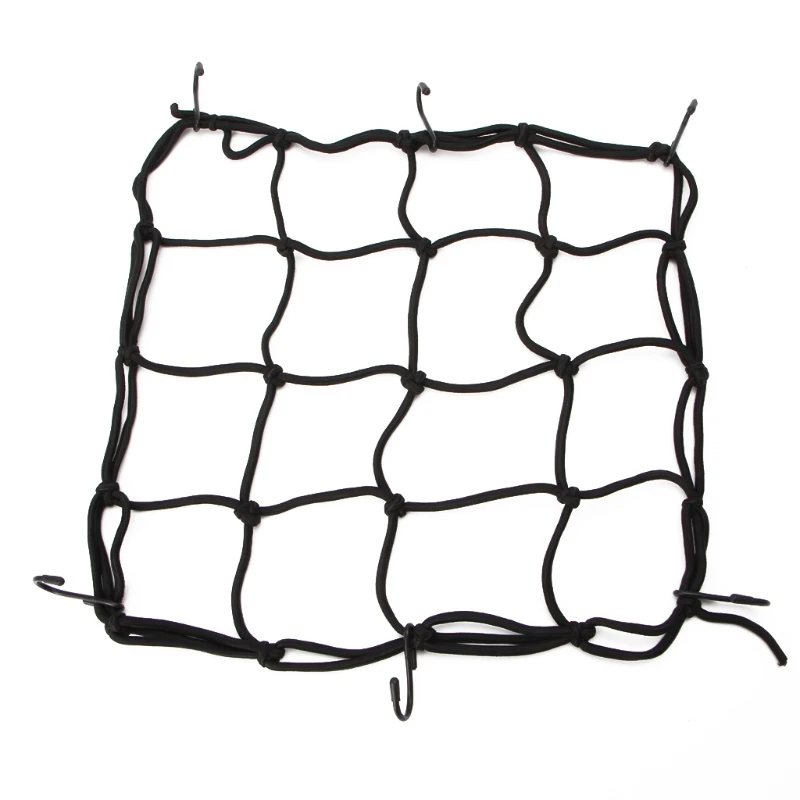 

Commonly Used Motorbike Transportation Luggage Net Bag 30x30cm Elastic Cargo Net