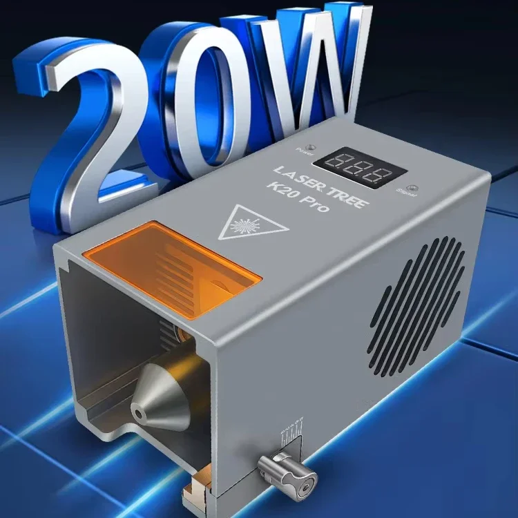 

LASER TREE Высокая мощность 20 Вт Оптическая мощность Модуль лазерной гравировки с ЧПУ с воздушным вспомогательным оборудованием для лазерной резки Детали для адреса США