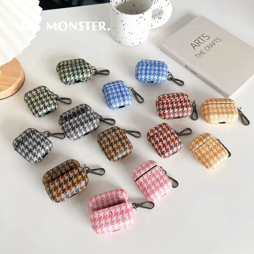INS เคสป้องกันแบบลายฟันสุนัขสำหรับ airpods 1 2 3 Pro 2rd หนังนิ่มลดกระหน่ำ