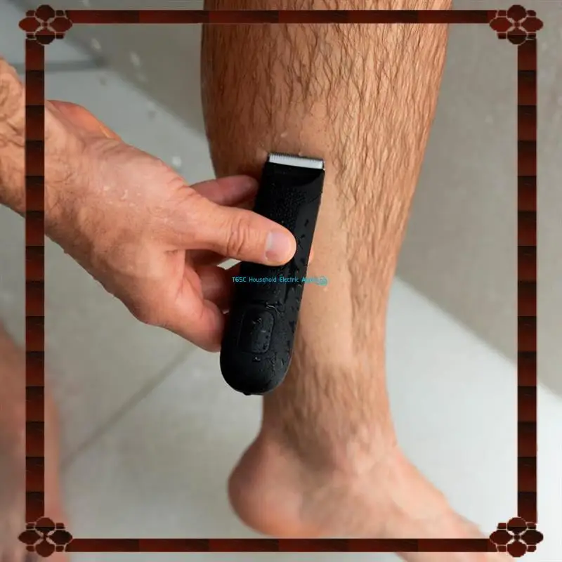 Trimmer For Men Replaceable  Blade Heads Waterproof Wet/Dry Groin & Body Shaver Groomer, Easy Install Easy To Use B