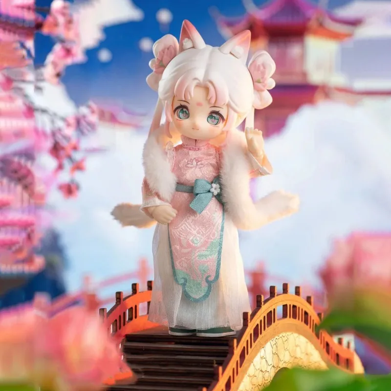4.0 Nagi Bjd กล่องตาบอด Happy Excursion Series Ob11 1/12 ขนาดตุ๊กตา Bjd Movable Joint น่ารักอะนิเมะ Action Figures ตุ๊กตาของเล่น