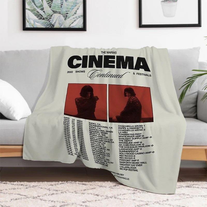 جديد The M-Marias Cinema مطبوعة مريحة بطانية ناعمة المنزل موضة أريكة سرير غرفة المعيشة الدافئة المحمولة السفر هدية بطانية