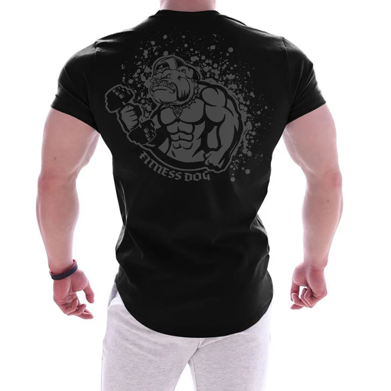 

2025 Sport Men T Shirt Fitness Training Tops Summer Quick Drying Breathable Running Muscle Fitness Clothing Outdoor Sports Tees