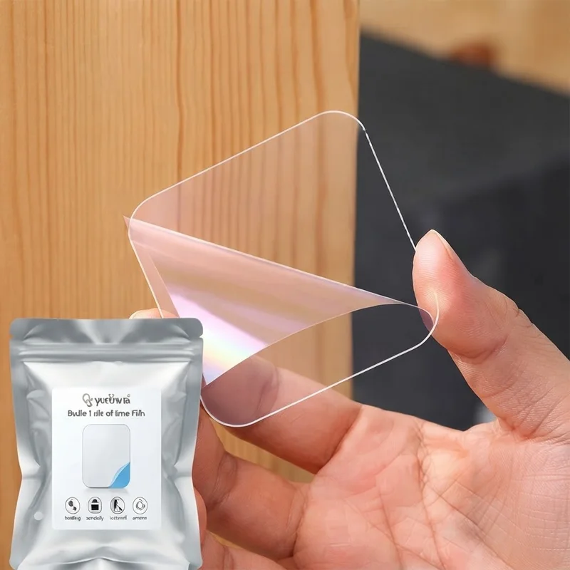 Yunliwei 100/200Pcs Strong Double-Sided Adhesive Tape Patch for Home Use  Waterproof Tapes Transparent Square NanoWall Stickers