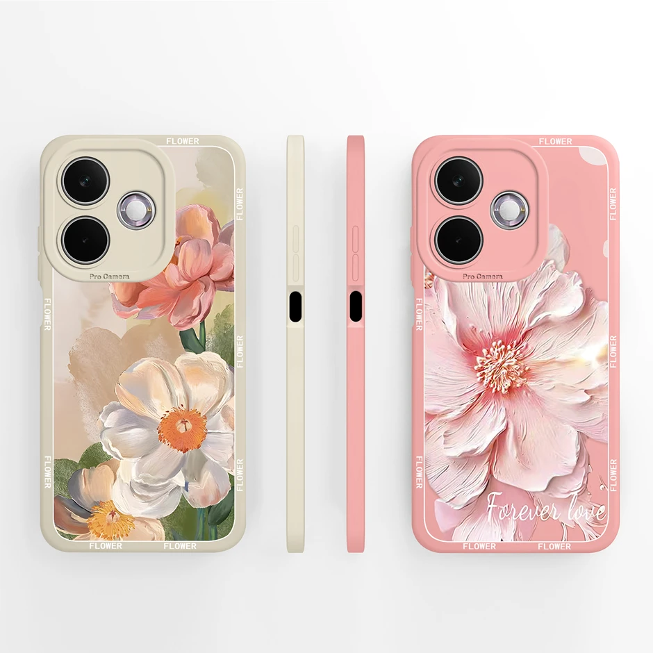 

Case For Oppo A5 Pro 4G 5G Pretty Artistic Oil Painting Flowers Silicone Soft Protective Cover For OppoA5Pro 4G 5G Fundas Coque