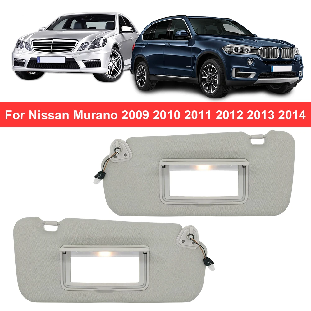 Car Interior Sun Visor Panel with Light 96401-1AA1B 96401-1AA1A Car Sun Visor Fit for Nissan Murano 2009-2014