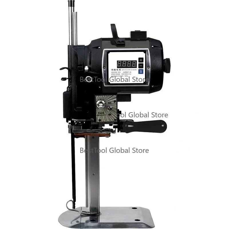 

Se-rvo cutting electromech-anical scis-sors, adj-ustable au-tomatic sharpening, handheld upright computerized cutting machine