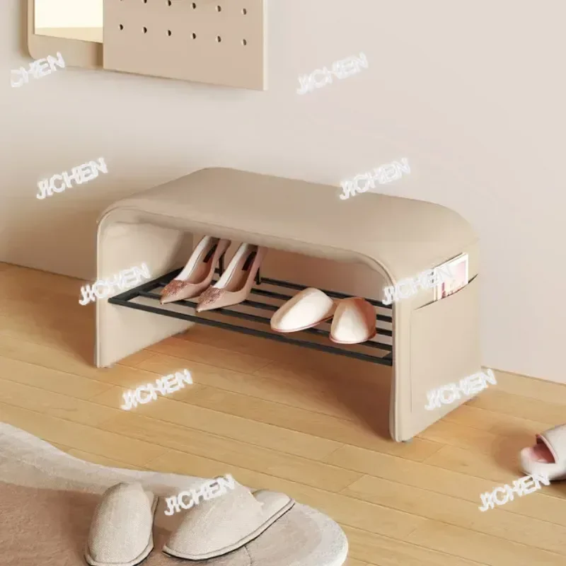 

ZQ Новый табурет для пеленания обуви с шкафом для хранения обуви и карманным органайзером для прихожей, прихожей, сидячей мебели, османской скамейки