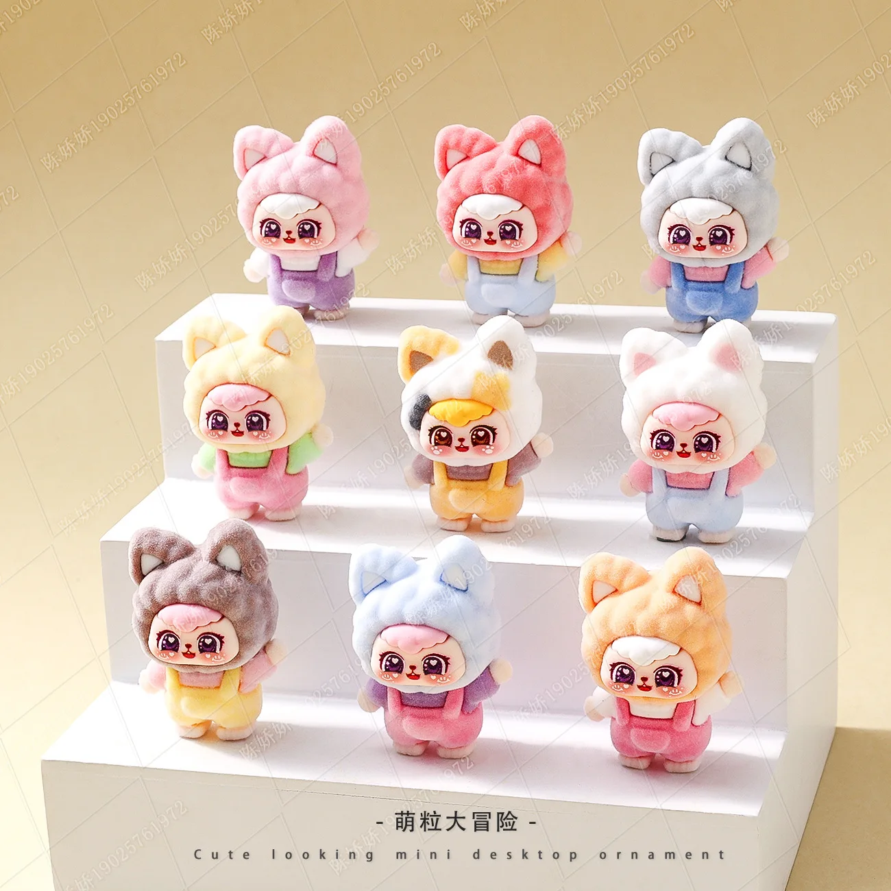 9 قطعة-جديد صغير كارتون الطفل سلسلة ثلاث سنوات لطيف الكرة لعبة مكتب عنصر الزخرفية للاستخدام المكتبي #2