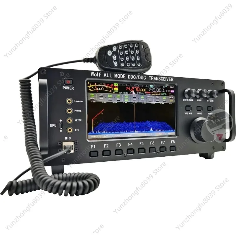 100W 0.5‑750MHz All‑Mode DDC DUC Transceiver, 3D Waterfall Spectrum SDR Ham Radio