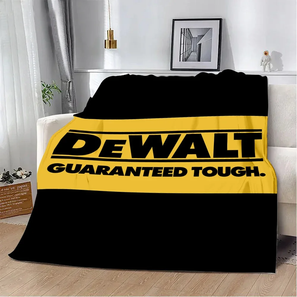 Dewalts Impresso Cobertor para Piquenique, Quente e Macio e Confortável, Viagem Doméstica e Presente de Aniversário, Excelentes