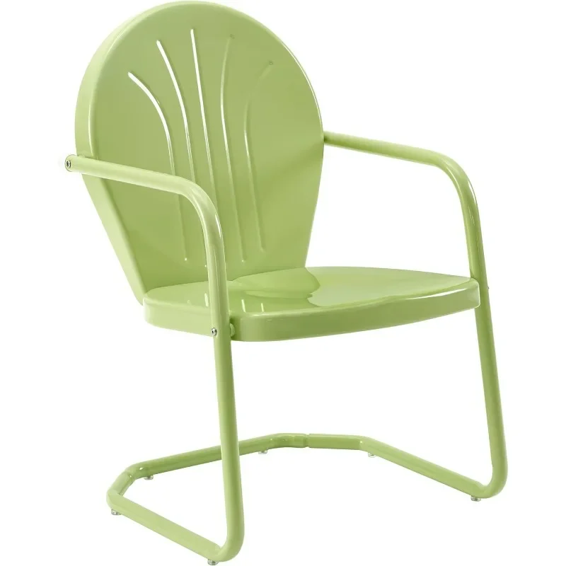 

Griffith Outdoor Chair, Retro Metal Patio Chairs for Dining, Porch, Deck, Balcony
