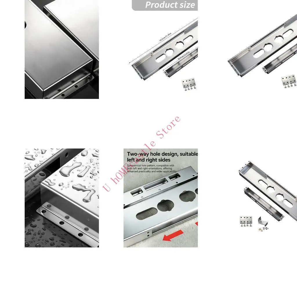 63HF High Strength 201 Stainless Steel Lock Box Security Outswing Latches Protectors