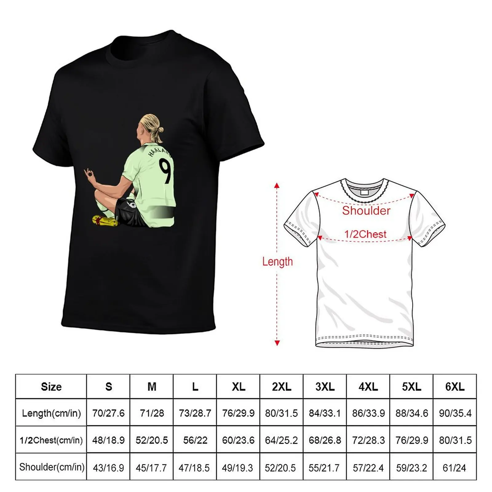 Haaland celebration T-Shirt t shirt man cotton cotton t shirt pack men t shirt cotton 100% T-shirt