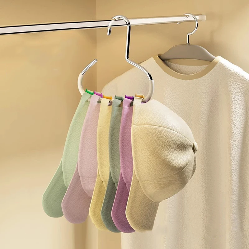 

10pcs Circle Ring Hat Hangers 8 Hats Display Rack Baseball Cap Organizer Scarf Towel Tie Storage Holder For Closet Saving Space