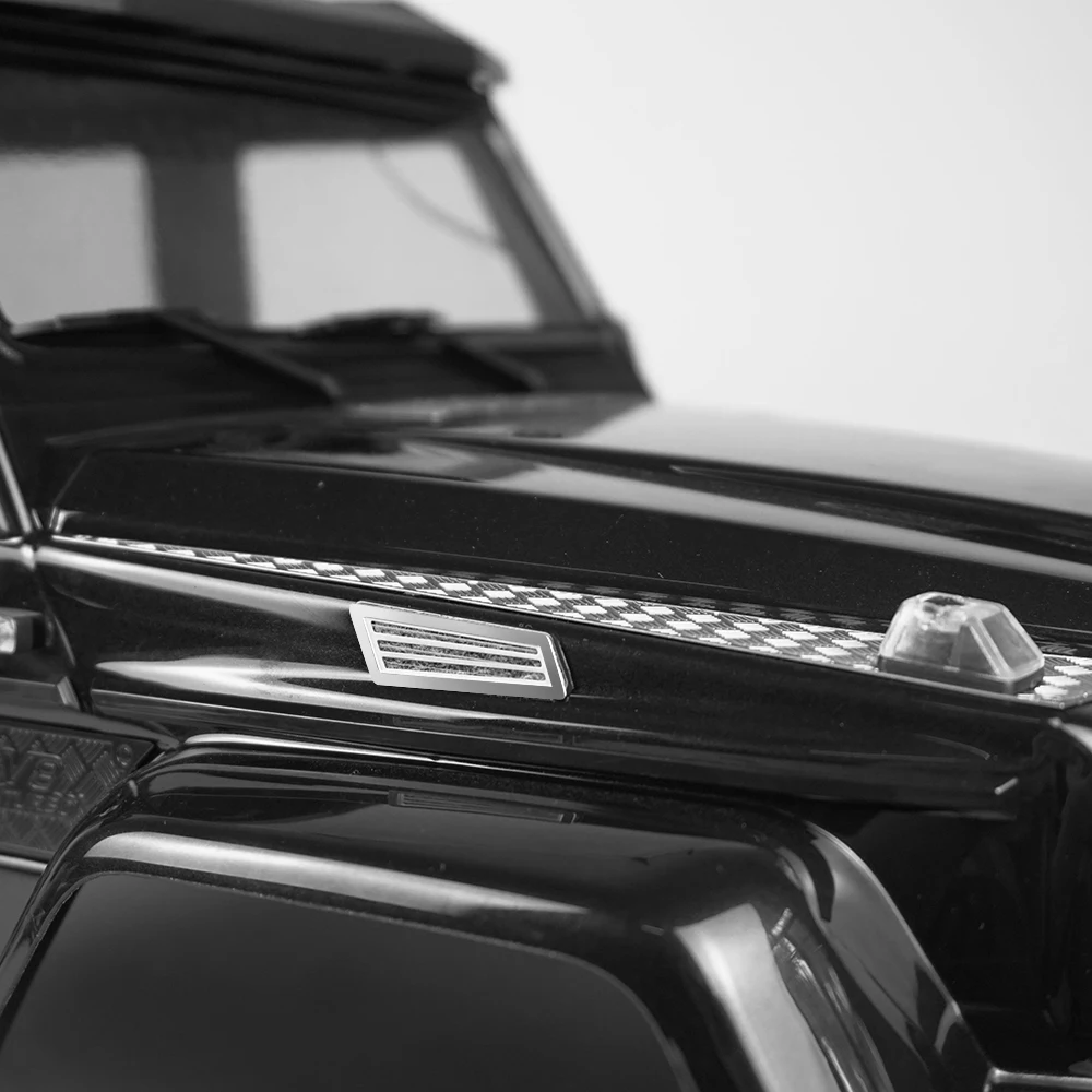 MIBIDAO copertura del motore in metallo piastra antiscivolo griglia di aspirazione laterale Mesh per 1/10 TRX6 RC Crawler parti di decorazione per auto