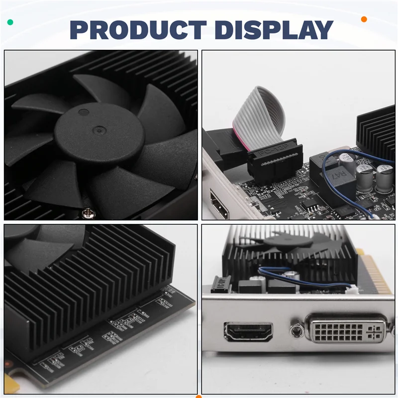 

Новейшая видеокарта GT730 2 ГБ GV-N730-2GI D3 64-битные видеокарты GDDR3 GT 730 D3 Dvi Б/у VGA-карты - совместимые