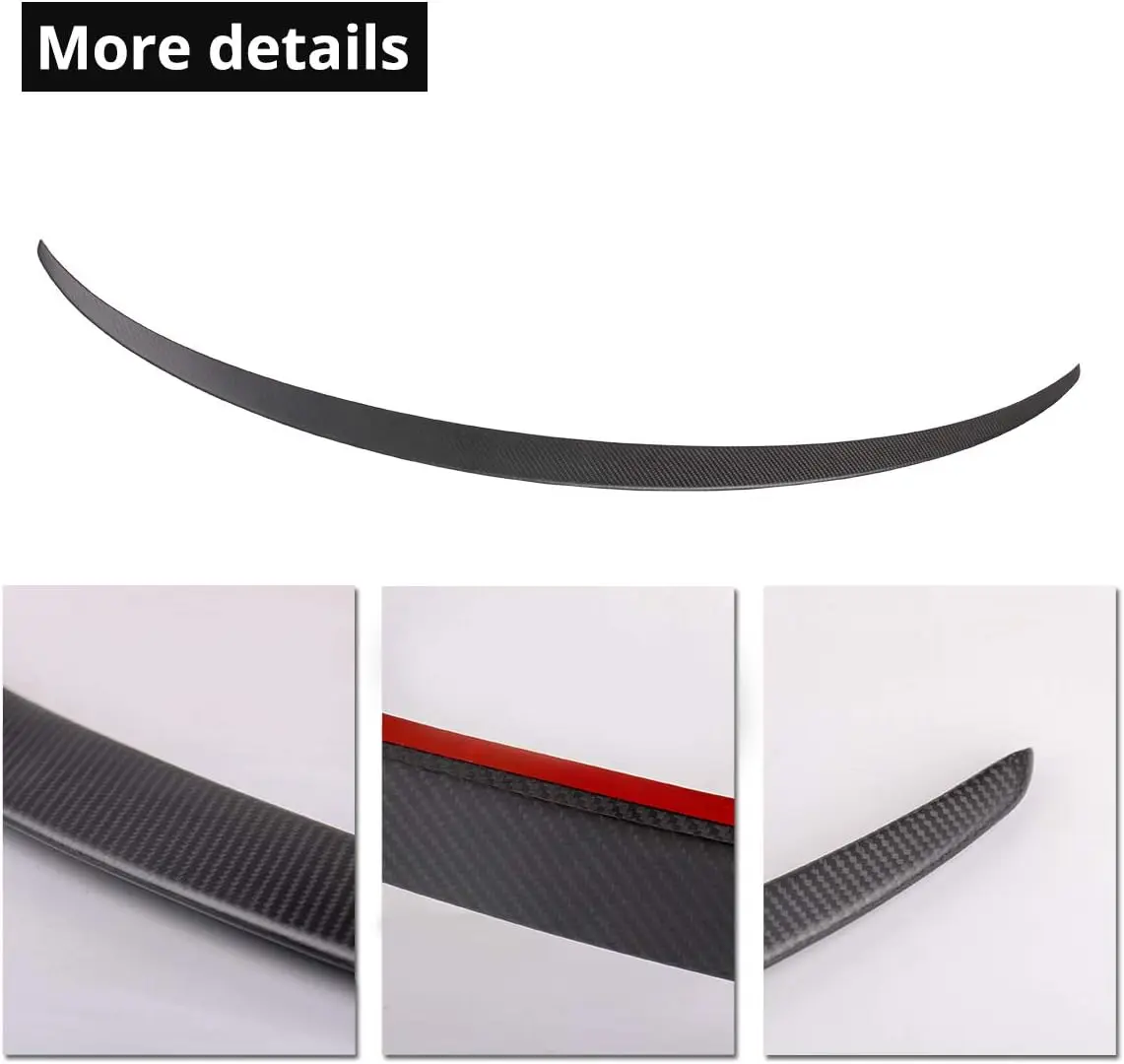 Dry carbon trunk spoiler for  tesla model Y  Performance rear wing